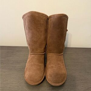 BearPaw Women's Brown Suede Boots